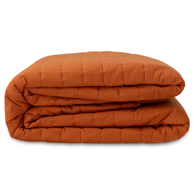 Omkeerbare sprei HappyFriday Basic Dash Oranje 270 x 260 cm