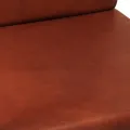 Fauteuil marron cuir véritable