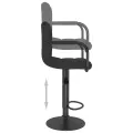 Tabouret de bar Noir Tissu