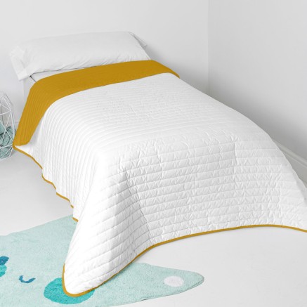 Sprei HappyFriday Basic Kids Dash Mosterd 200 x 260 cm 2