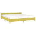 Cadre de lit sans matelas vert 180x200 cm tissu