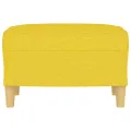Repose-pied Jaune clair 60x50x41 cm Tissu