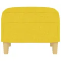 Repose-pied Jaune clair 60x50x41 cm Tissu