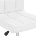 Chaises à manger lot de 4 blanc similicuir