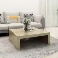 Table basse Chêne sonoma 100x100x35 cm Bois d'ingénierie