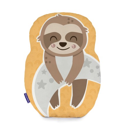 Coussin HappyFriday Moshi Moshi Multicouleur Paresseux 40 x 30 cm 2