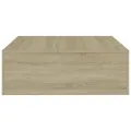 Table basse Chêne sonoma 100x100x35 cm Bois d'ingénierie
