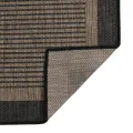 Tapis à tissage plat d'extérieur 80x250 cm Marron foncé