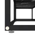 Meuble TV Marbre noir 160x40x40,5 cm Verre trempé