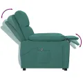 Fauteuil inclinable électrique Vert foncé Tissu