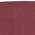Ensemble de canapés 4 pcs avec coussins Rouge bordeaux Tissu