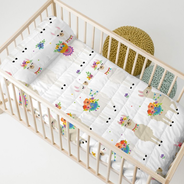 Bedspread (quilt) HappyFriday Moshi Moshi Multicolour 100 x 130 cm Lla