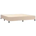 cadre de lit avec matelas Cappuccino 200x200 cm