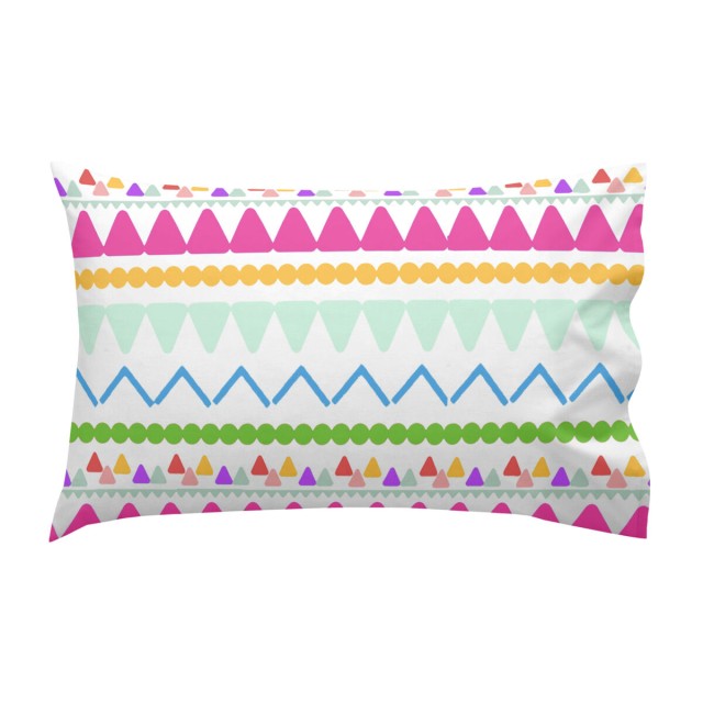 Parure de couette HappyFriday Moshi Moshi Cute Llamas Multicouleur Lit