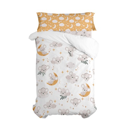 Parure de couette HappyFriday Moshi Moshi Baby Koala Multicouleur Lit
