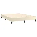 Cadre de lit sans matelas crème 140x200 cm similicuir