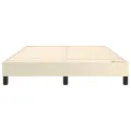 Cadre de lit sans matelas crème 140x200 cm similicuir