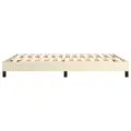 Cadre de lit sans matelas crème 140x200 cm similicuir