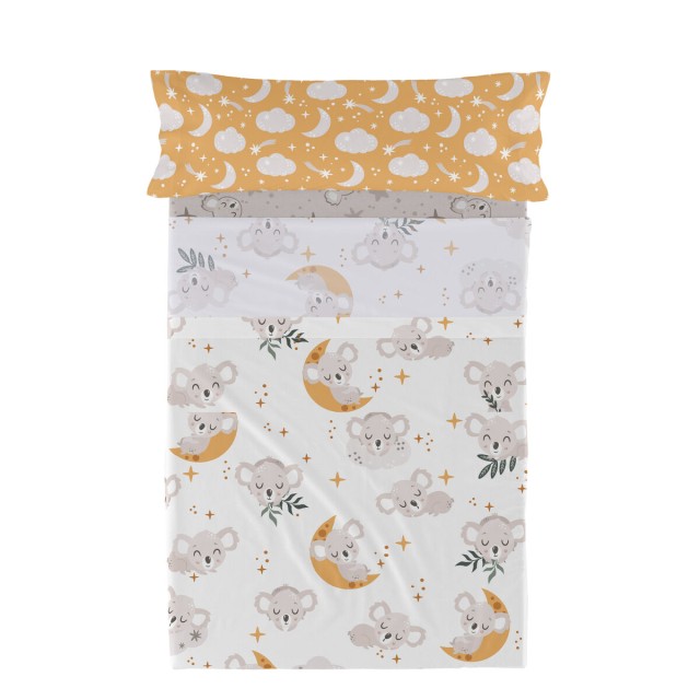 Set beddengoed HappyFriday Moshi Moshi Baby koala Multicolour Bed van