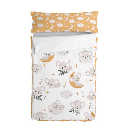 Couette rembourrée HappyFriday Moshi Moshi Baby Koala Multicouleur 10