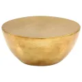 Table basse Aluminium martelé 70x30 cm Laiton