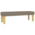 cadre de lit avec matelas Taupe 200x200 cm Tissu