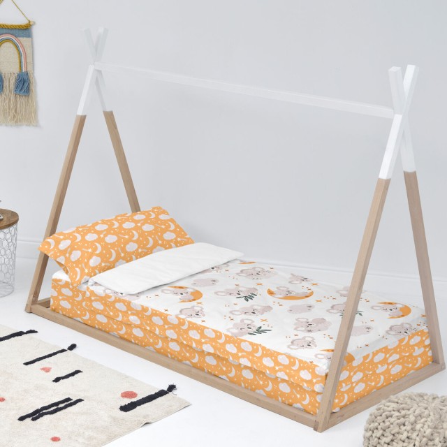 Quilted Zipper Bedding HappyFriday Moshi Moshi Baby Koala Multicolour