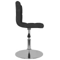 Chaises pivotantes à manger lot de 4 Noir Tissu