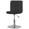Chaises pivotantes à manger lot de 4 Noir Tissu