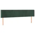 Tête de lit à LED Vert foncé 183x16x78/88 cm Velours