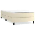 Cadre de lit sans matelas crème 90x190 cm similicuir