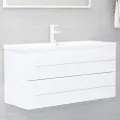 Armoire d'évier Blanc 100x38,5x48 cm Bois d’ingénierie