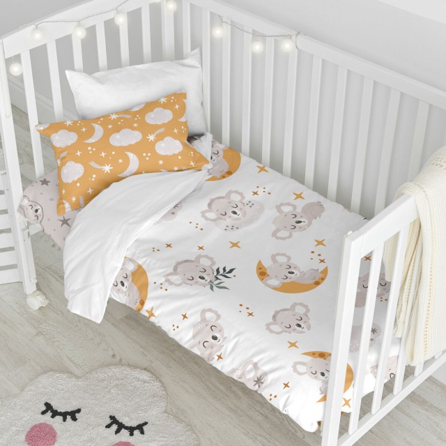 Set beddengoed voor kinderbed HappyFriday MOSHI MOSHI Multicolour Wieg