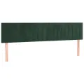 cadre de lit et matelas Vert foncé 200x200cm Velours