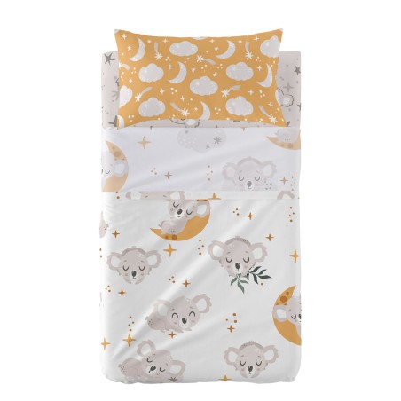 Fitted bottom sheet HappyFriday MOSHI MOSHI 100 x 130 cm 15 x 1 x 38 c