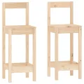 Ensemble de bar 3 pcs Bois de pin massif