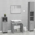 Meubles de salle de bain Sonoma gris Bois d'ingénierie