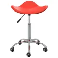 Chaise pivotante à manger Rouge Similicuir
