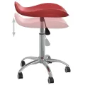 Chaise pivotante à dîner Rouge bordeaux Similicuir