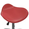 Chaise pivotante à dîner Rouge bordeaux Similicuir