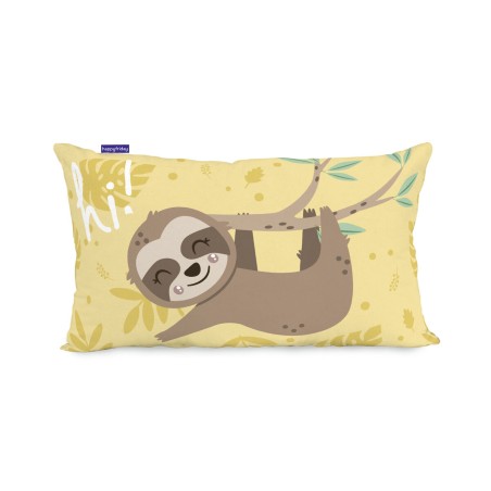 Fodera per cuscino HappyFriday Moshi Moshi Happy Sloth Multicolore 50