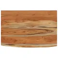 Étagère murale rectangulaire massif acacia bordure assortie