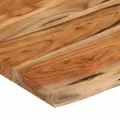 Étagère murale rectangulaire massif acacia bordure assortie