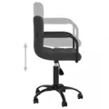Chaises pivotantes à manger lot de 6 noir velours