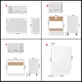 Ensemble de meubles de cuisine 8 pcs Blanc Aggloméré