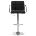 Chaise de bar Noir Tissu