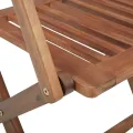 Chaises pliables de jardin lot de 8 avec coussins Bois d'acacia