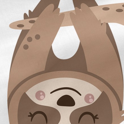 Quilt Cover without Filling HappyFriday Moshi Moshi Happy sloth Multic 2