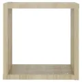 Étagères cube murales 4 pcs Chêne sonoma 30x15x30 cm