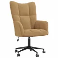 Chaise de relaxation Marron Velours